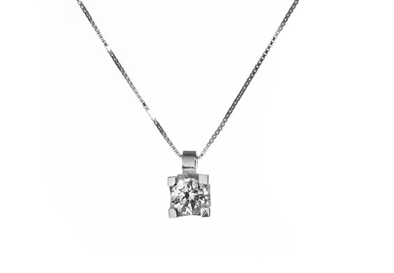 Collier Promesse Femme in Or Diamante 0.06 Ct PPLY006 - PPLY006